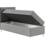 Επενδυμένο κρεβάτι Junior Filip I-Kokkino-Μήκος: 100 εκ.-Aristera