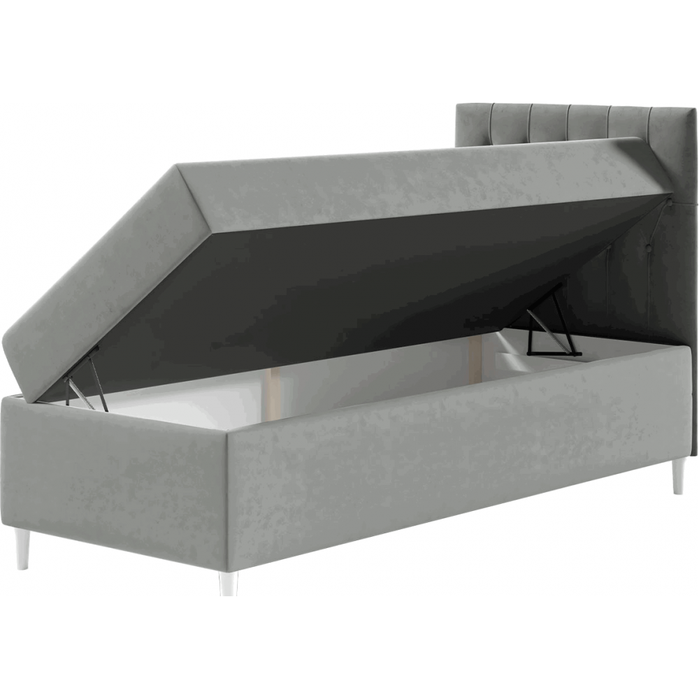 Επενδυμένο κρεβάτι Junior Filip I-Mpez-Μήκος: 100 εκ.-Deksia