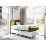 Επενδυμένο κρεβάτι Junior Filip I-Ladi-Μήκος: 90 εκ.-Deksia