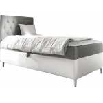 Επενδυμένο κρεβάτι Junior Filip I-Gkri-Μήκος: 100 εκ.-Aristera