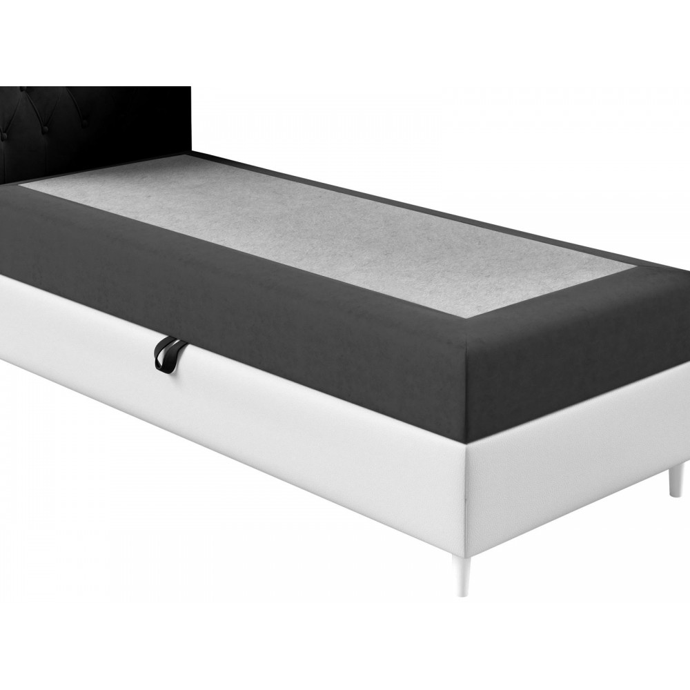 Επενδυμένο κρεβάτι Junior Filip I-Mauro-Μήκος: 100 εκ.-Deksia