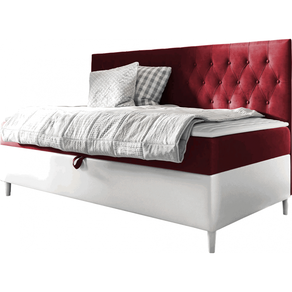 Καναπές κρεβάτι Junior Filip II-Kokkino-Μήκος: 100 εκ.