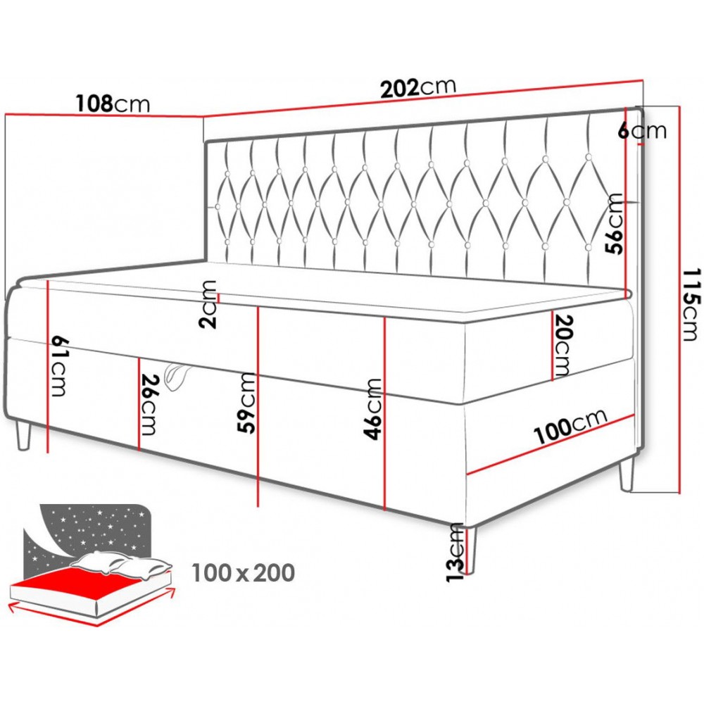Καναπές κρεβάτι Junior Filip II-Ladi-Μήκος: 100 εκ.