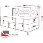Καναπές κρεβάτι Junior Filip II-Petrol-Μήκος: 100 εκ.