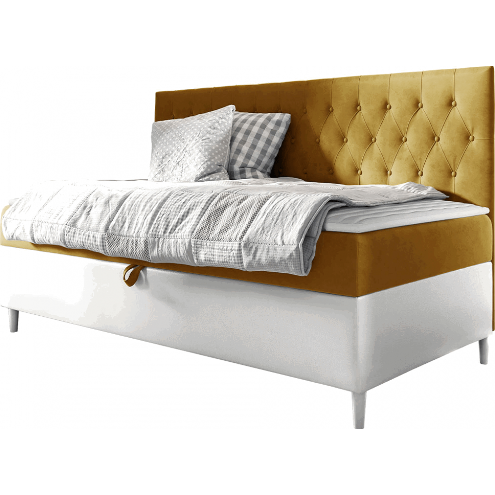 Καναπές κρεβάτι Junior Filip II-Portokali-Μήκος: 90 εκ.