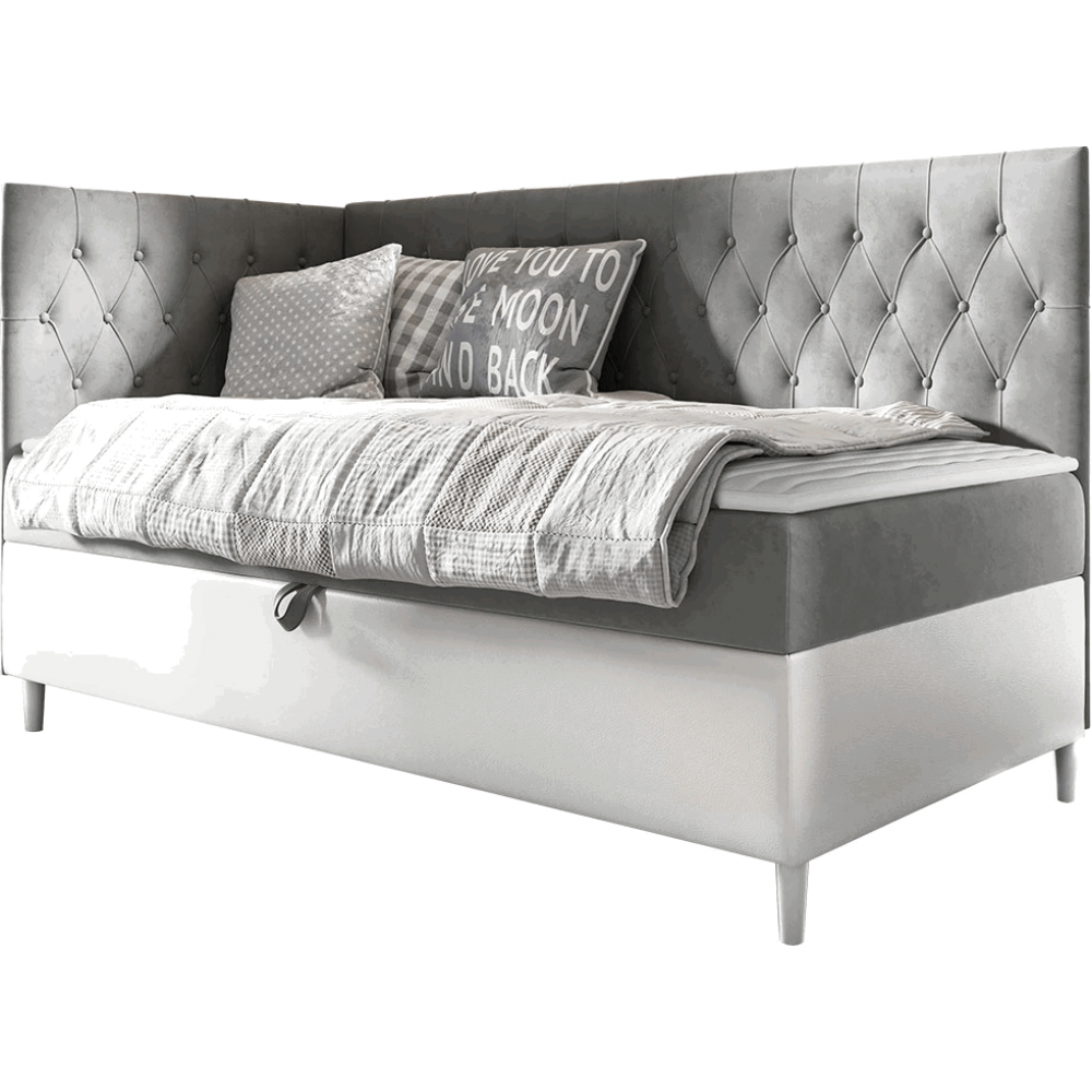 Καναπές κρεβάτι Junior Filip III-Gkri-Μήκος: 90 εκ.-Aristera