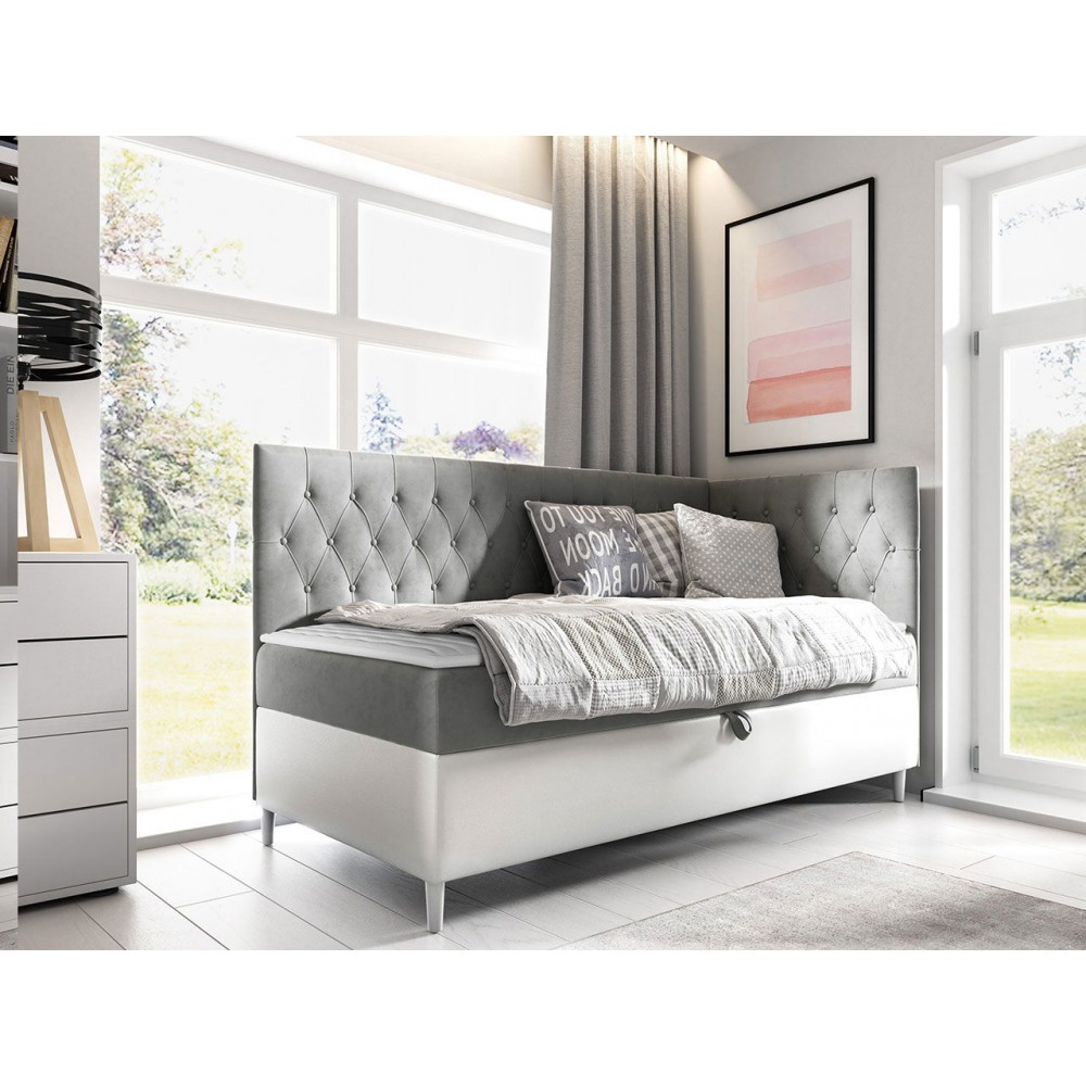 Καναπές κρεβάτι Junior Filip III-Gkri-Μήκος: 90 εκ.-Deksia