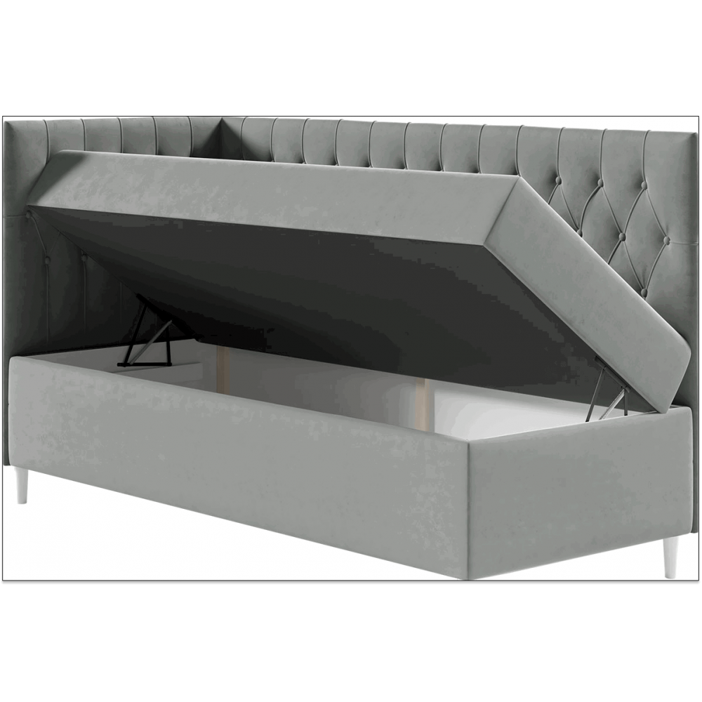 Καναπές κρεβάτι Junior Filip III-Kokkino-Μήκος: 100 εκ.-Aristera