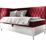 Καναπές κρεβάτι Junior Filip III-Kokkino-Μήκος: 100 εκ.-Aristera