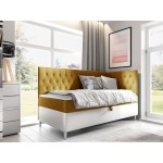 Καναπές κρεβάτι Junior Filip III-Portokali-Μήκος: 100 εκ.-Deksia