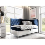 Καναπές κρεβάτι Junior Filip III-Mple Skouro-Μήκος: 90 εκ.-Deksia