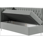 Καναπές κρεβάτι Junior Filip III-Mple Skouro-Μήκος: 100 εκ.-Aristera