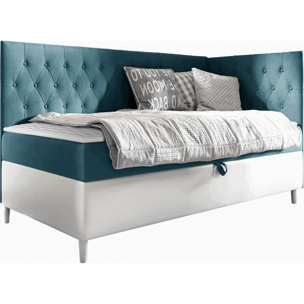 Καναπές κρεβάτι Junior Filip III-Petrol-Μήκος: 100 εκ.-Deksia