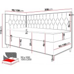 Καναπές κρεβάτι Junior Filip III 208x98x115