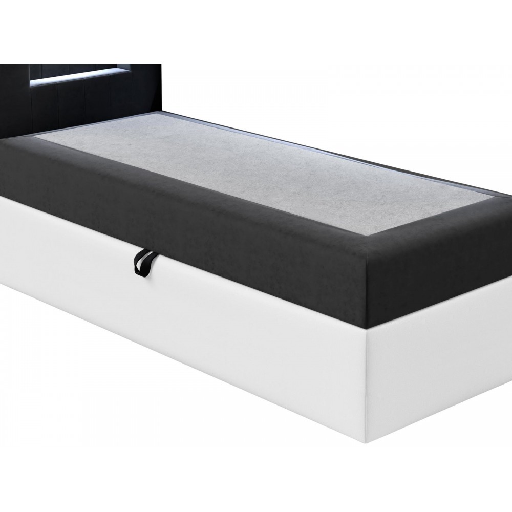 Επενδυμένο κρεβάτι Junior Gold I-Portokali-100 x 200-Aristera