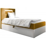 Επενδυμένο κρεβάτι Junior Gold I-Portokali-90 x 200-Aristera