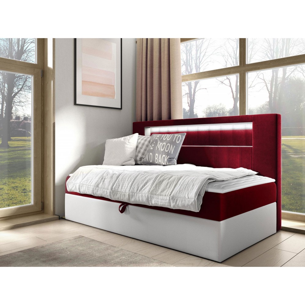 Καναπές κρεβάτι Junior Gold II-Kokkino-100 x 200