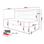 Καναπές κρεβάτι Junior Gold II-Mple-100 x 200