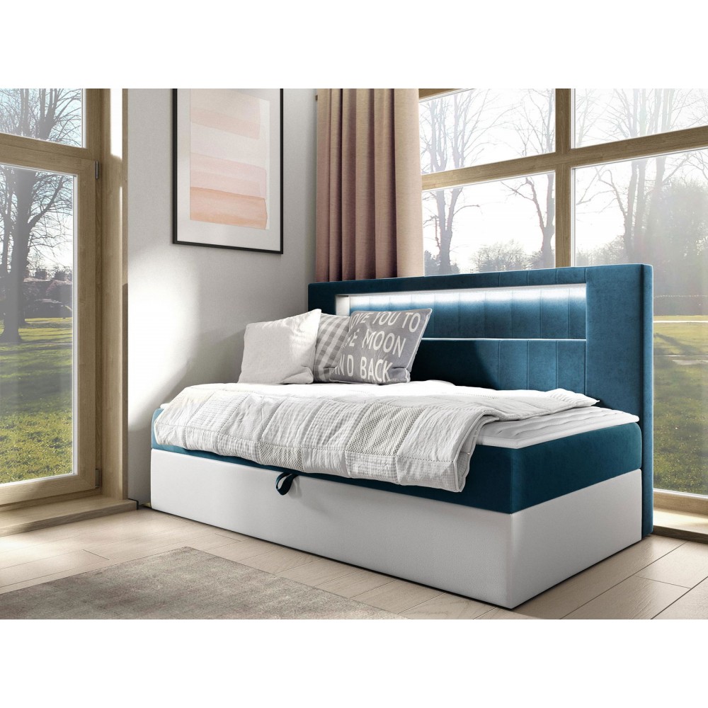 Καναπές κρεβάτι Junior Gold II-Petrol-90 x 200