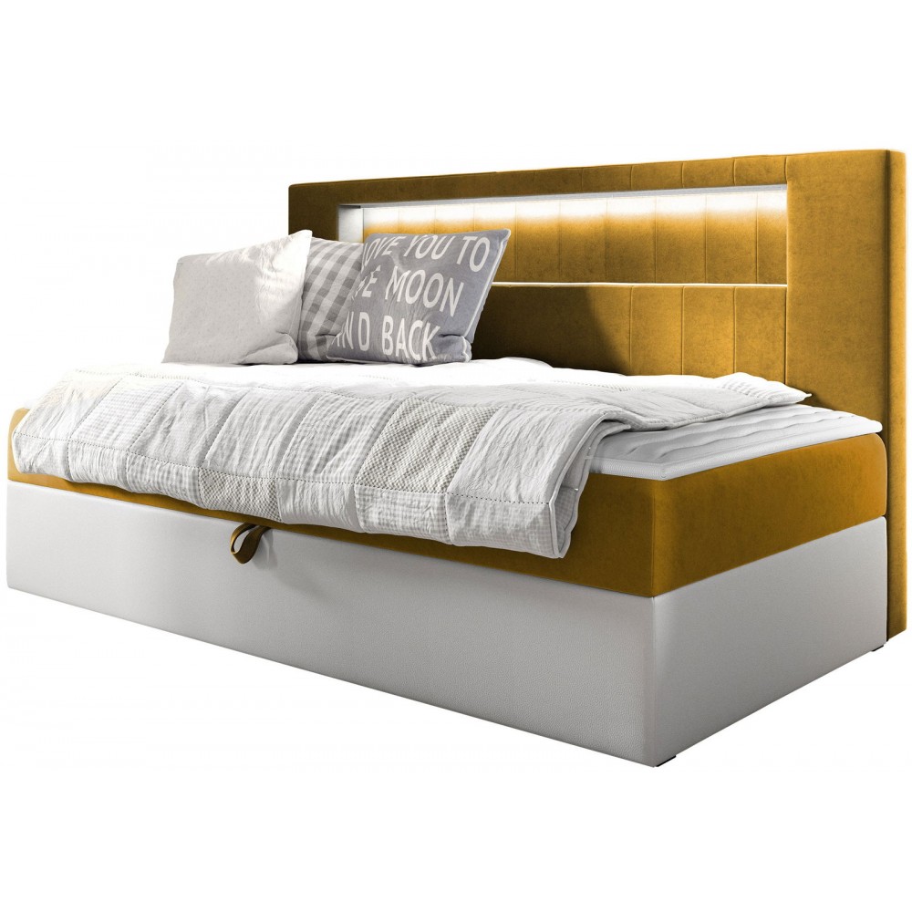 Καναπές κρεβάτι Junior Gold II-Portokali-90 x 200