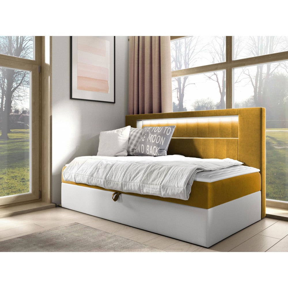 Καναπές κρεβάτι Junior Gold II-Portokali-100 x 200