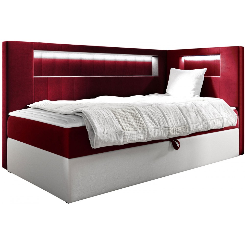 Καναπές κρεβάτι Junior Gold III-Kokkino-90 x 200-Deksia