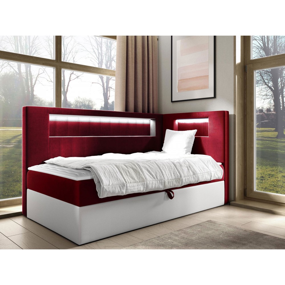 Καναπές κρεβάτι Junior Gold III-Kokkino-100 x 200-Deksia