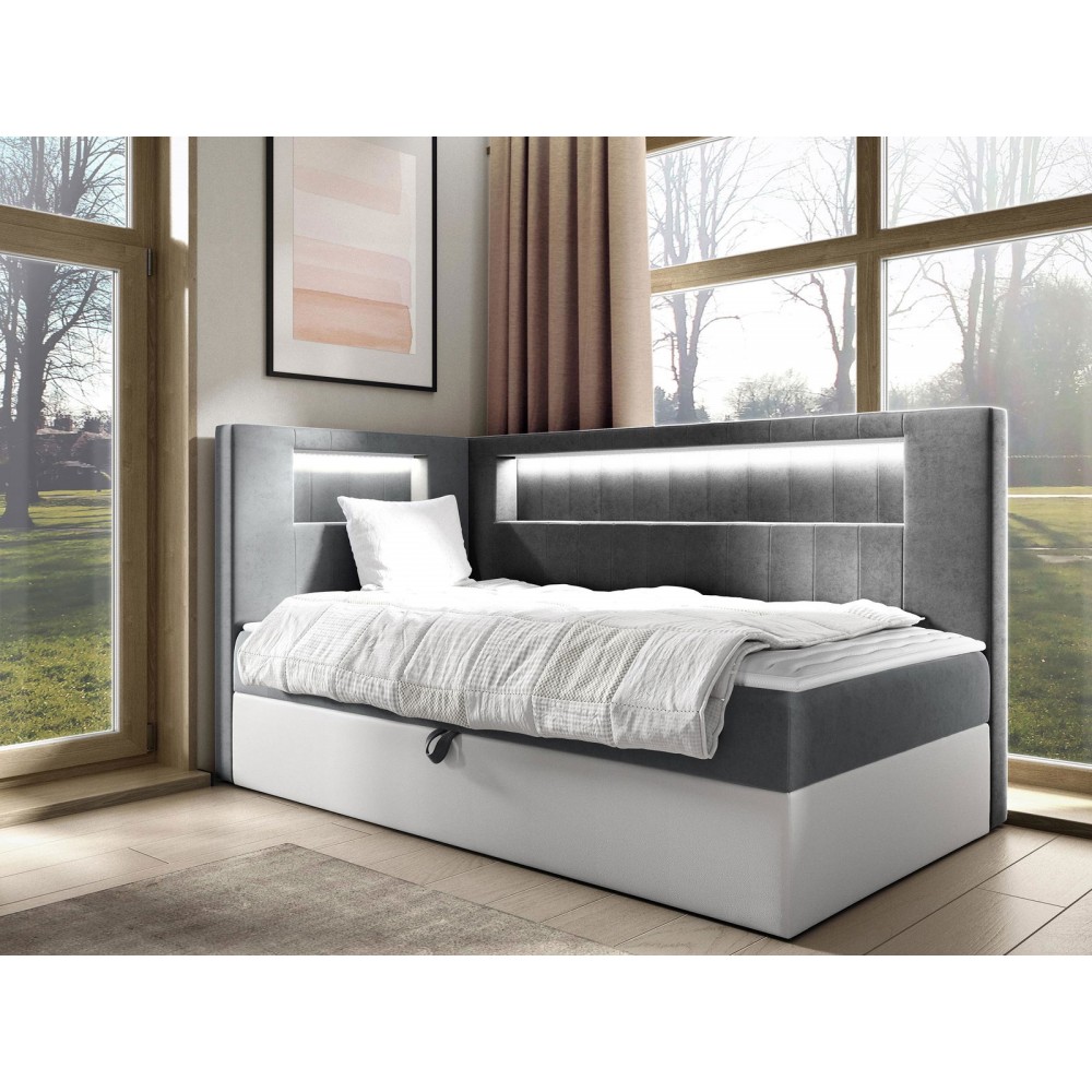 Καναπές κρεβάτι Junior Gold III-Gkri-100 x 200-Aristera