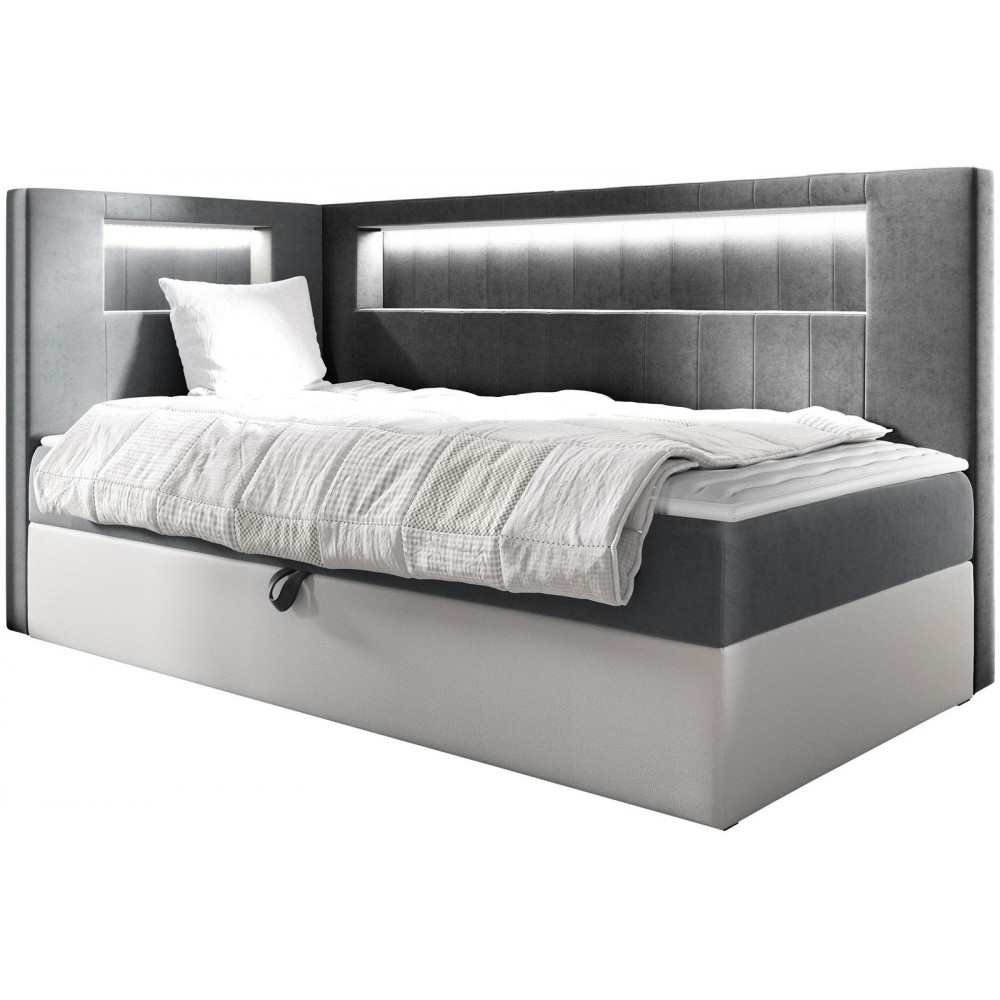 Καναπές κρεβάτι Junior Gold III-Gkri-100 x 200-Aristera