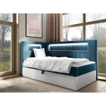 Καναπές κρεβάτι Junior Gold III-Petrol-90 x 200-Aristera