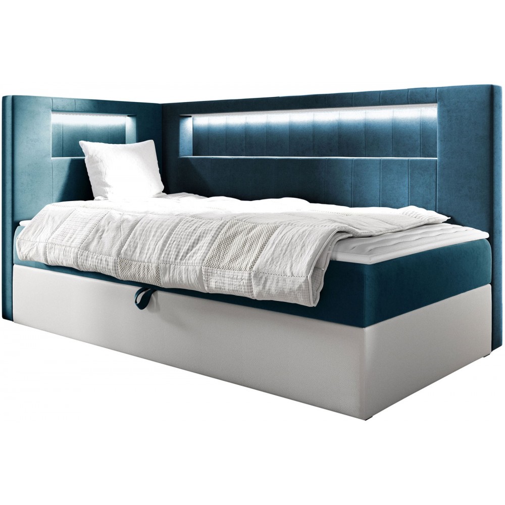 Καναπές κρεβάτι Junior Gold III-Petrol-90 x 200-Aristera