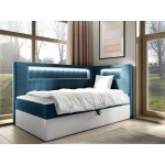 Καναπές κρεβάτι Junior Gold III-Petrol-90 x 200-Deksia