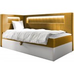 Καναπές κρεβάτι Junior Gold III-Portokali-90 x 200-Aristera