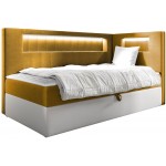 Καναπές κρεβάτι Junior Gold III-Portokali-90 x 200-Deksia