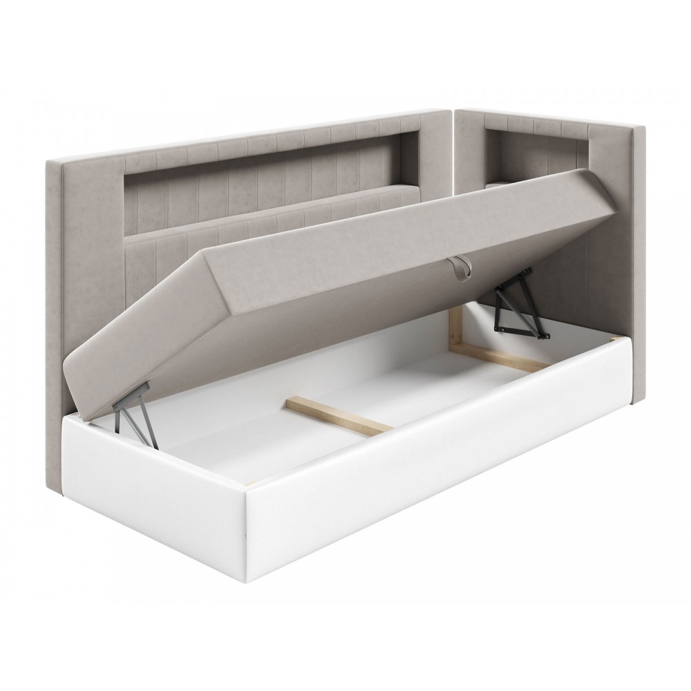 Καναπές κρεβάτι Junior Gold III-Portokali-90 x 200-Deksia