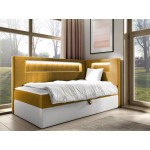 Καναπές κρεβάτι Junior Gold III-Portokali-100 x 200-Deksia