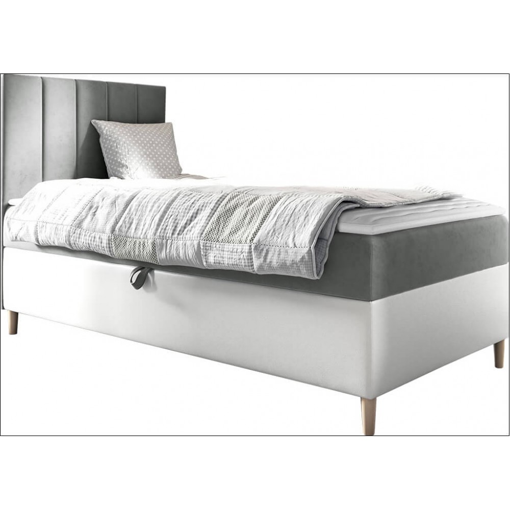 Επενδυμένο κρεβάτι Junior Maja I-Gkri-Deksia-100 x 200