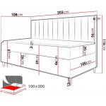 Καναπές κρεβάτι Junior Maja II-Petrol-100 x 200