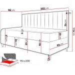 Καναπές κρεβάτι Junior Maja II-Portokali-90 x 200