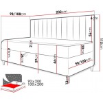 Καναπές κρεβάτι Junior Maja II 202x98x115