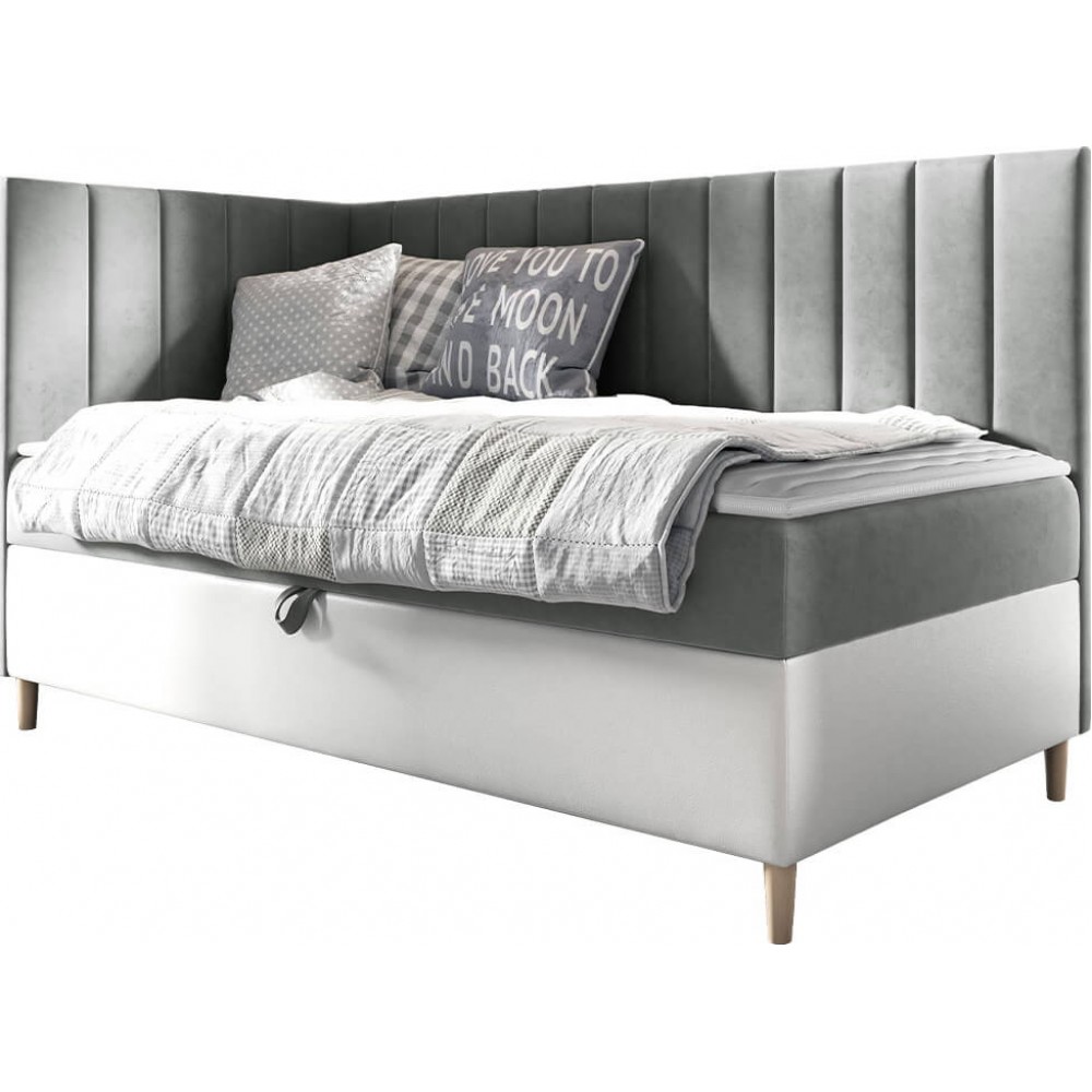 Καναπές κρεβάτι Junior Maja III-Gkri-90 x 200-Aristera