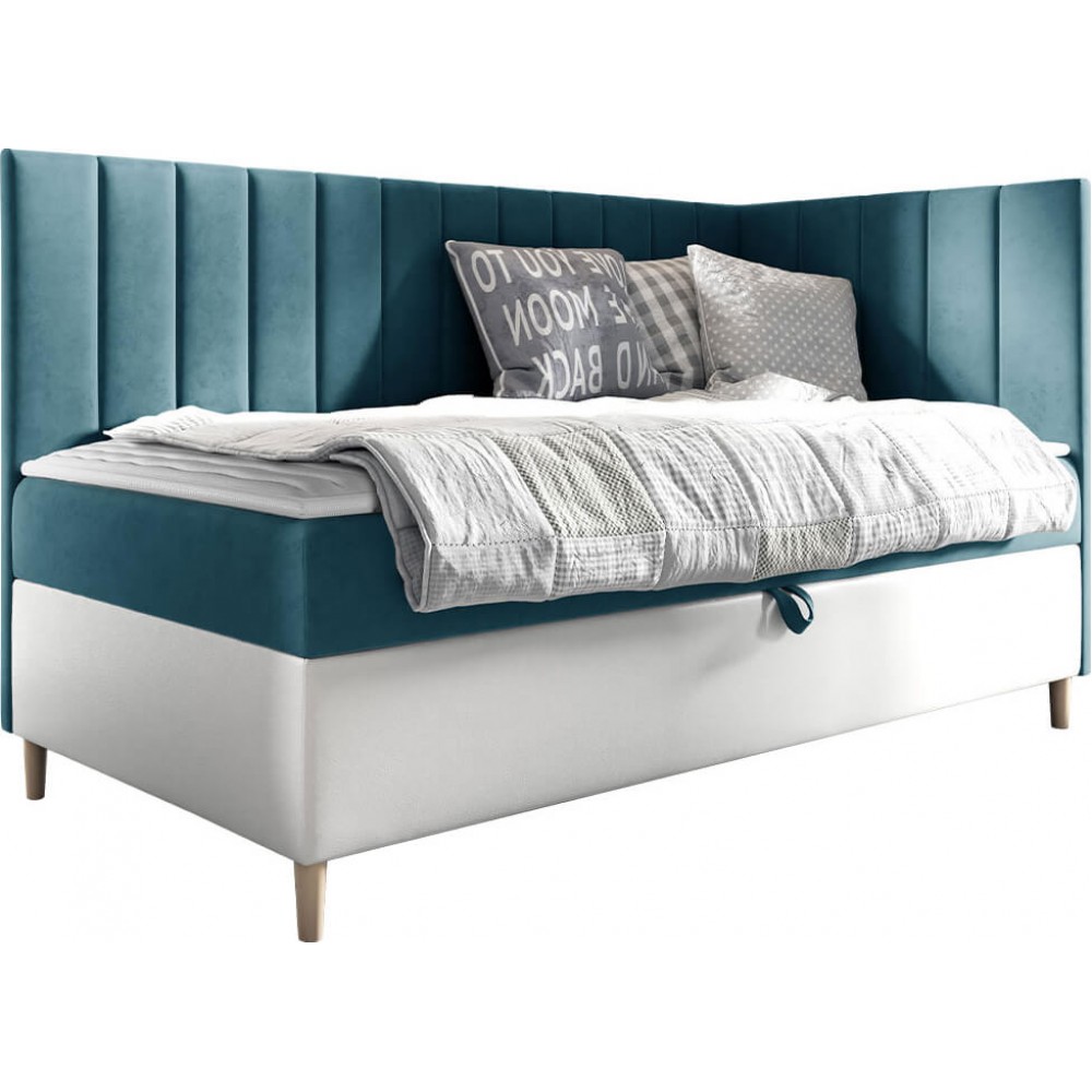 Καναπές κρεβάτι Junior Maja III-Petrol-90 x 200-Deksia