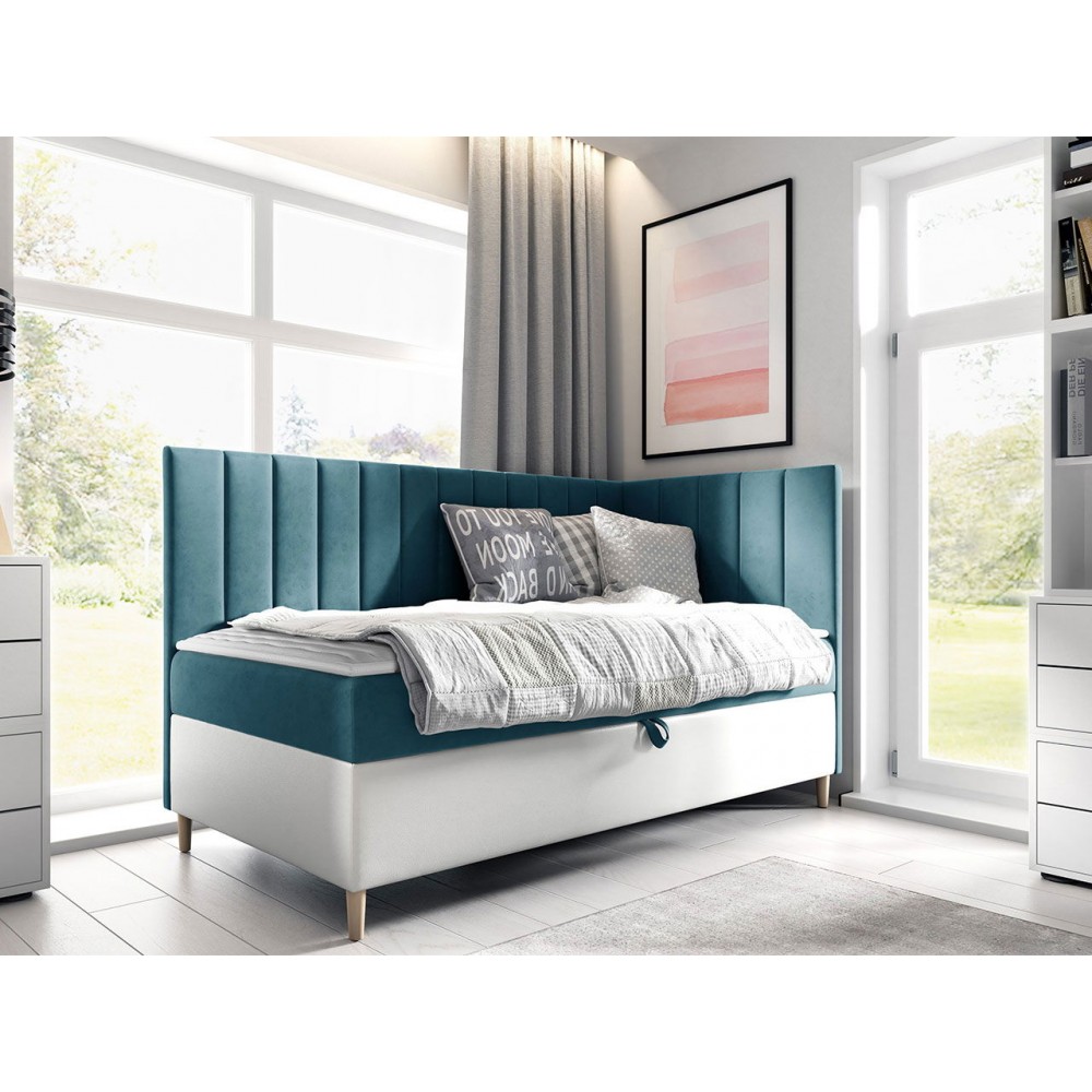 Καναπές κρεβάτι Junior Maja III-Petrol-100 x 200-Deksia