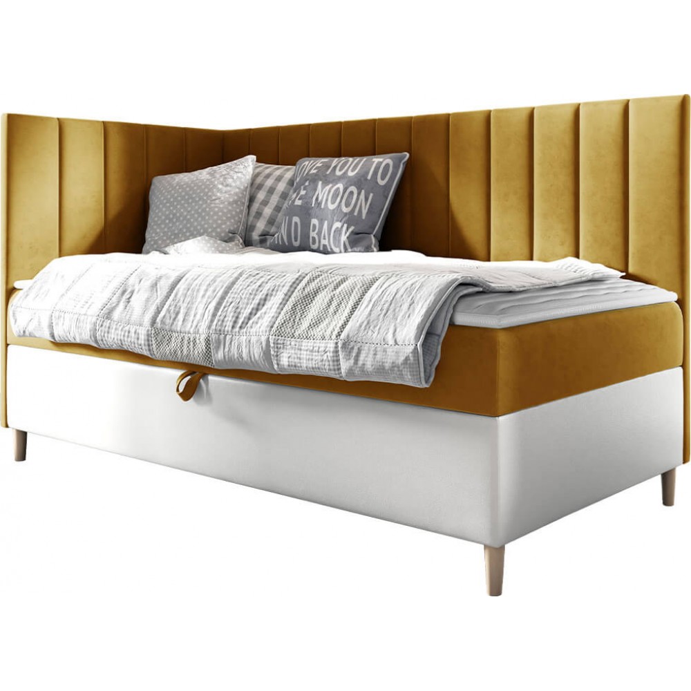 Καναπές κρεβάτι Junior Maja III-Portokali-100 x 200-Aristera