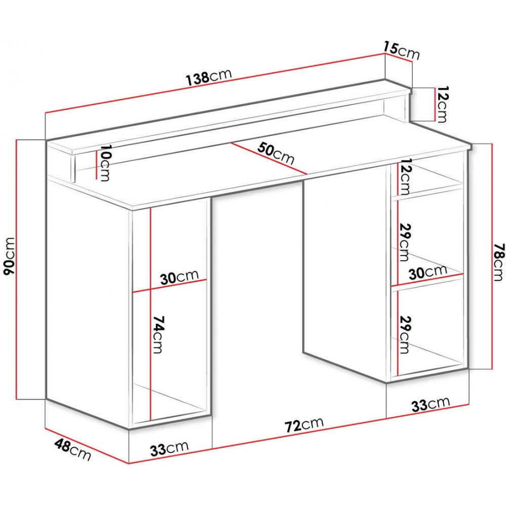 Gaming Γραφείο Gamer I-Leuko