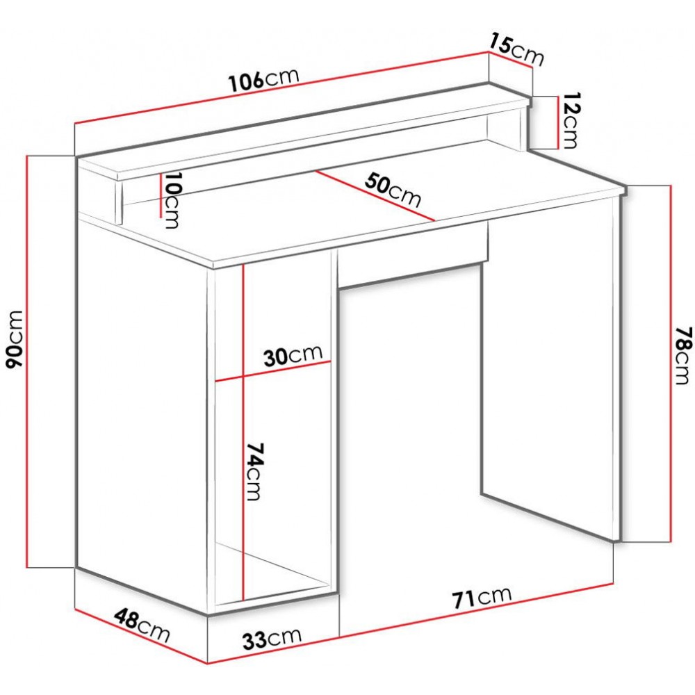 Gaming Γραφείο Gamer II-Leuko