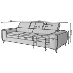 Καναπές - Κρεβάτι Laurence-Prasino