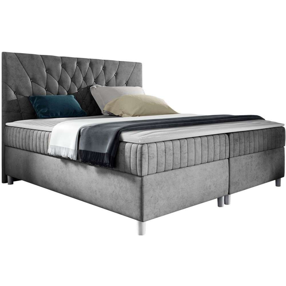 Επενδυμένο κρεβάτι Prowansja-Gkri Skouro-160 x 200