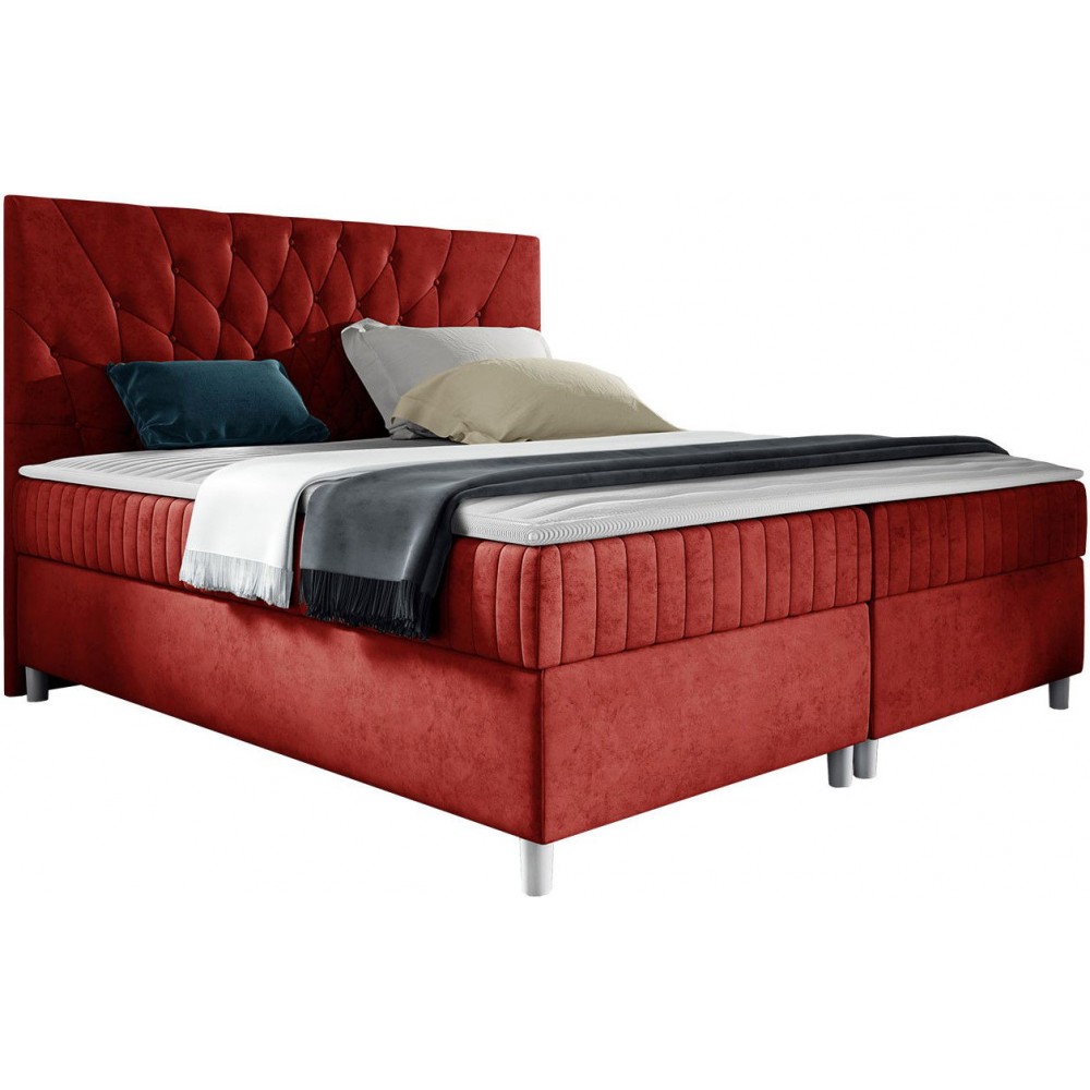 Επενδυμένο κρεβάτι Prowansja-Kokkino-180 x 200