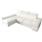 Γωνιακός Καναπές Dren Eco LTHR -Leuko-Αριστερή